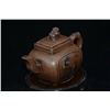 Image 4 : A BRWON CRANE ZISHA TEAPOT YIXING.