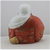 Image 3 : A PORCELAIN ENAMEL BUDDHA FIGURE QING DYNASTY.