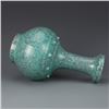 Image 2 : A ROBINS-EGG GLAZE BOTTLE VASE QIANLONG MARK 17TH/C.