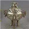 Image 1 : A SILVER DRAGON CENSER QING DYNASTY.