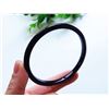 Image 2 : A NATURAL BLACK AGATE BANGLE.