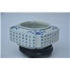 Image 1 : A BLUE & WHITE LOTUS WASHER QIANLONG MARK 17TH/C.