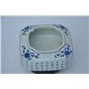 Image 4 : A BLUE & WHITE LOTUS WASHER QIANLONG MARK 17TH/C.