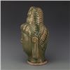 Image 2 : A CELADON PORCELAIN BUDDHA HEAD STATUE MING DYNASTY.