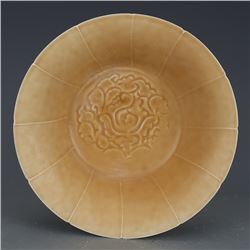 A MUSTARD LOTUS BOWL SONG DYNASTY 10TH/C.