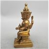 Image 2 : A GILT BRONZE 4-FACE BUDDHA FIGURE QING DYNASTY.