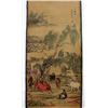 Image 2 : A INK & COLOR EIGHT-HORSE PAINTING QING DYNASTY.