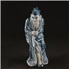 Image 1 : A BLUE & WHITE PORCELAIN BUDDHA FIGURE QING DYNASTY.