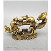 Image 2 : A GILT BRONZE MOUSE RUYI STATUE QING DYNASTY.