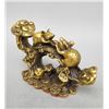 Image 3 : A GILT BRONZE MOUSE RUYI STATUE QING DYNASTY.