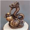 Image 1 : A GILT BRONZE DRAGON STATUE XUANDE MARK 14TH/C.