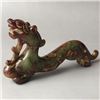 Image 2 : A OLD GREEN JADE BEAST STATUE MING DYNASTY.