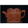Image 2 : A BROWN NETWORK ZISHA TEAPOT YIXING.