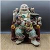 Image 1 : A PORCELAIN ENAMEL BUDDHA FIGURE QING DYNASTY.