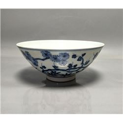 A BLUE & WHITE BOWL XUANDE MARK 14TH/C.