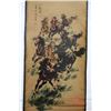 Image 2 : A INK & COLOR EIGHT-HORSE PAINTING QING DYNASTY.