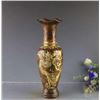 Image 1 : A BRONZE GILDED DRAGON & PHOENIX VASE MING DYNASTY.