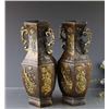 Image 2 : A PAIR BRONZE GILDED PHOENIX VASE QIANLONG MARK 17TH/C.