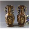 Image 4 : A PAIR BRONZE GILDED PHOENIX VASE QIANLONG MARK 17TH/C.