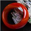 Image 2 : A NATURAL RED AGATE JADE BANGLE.