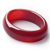 Image 3 : A NATURAL RED AGATE JADE BANGLE.