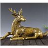 Image 1 : A GILT BRONZE DEER STATUE QING DYNASTY.