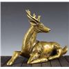 Image 2 : A GILT BRONZE DEER STATUE QING DYNASTY.