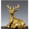 Image 5 : A GILT BRONZE DEER STATUE QING DYNASTY.