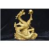 Image 1 : A GILT BRONZE DRAGON PLAY STATUE QING DYNASTY.