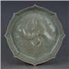 Image 1 : A GREY CRACKLE TWIN-CRANE WASHER MING DYNASTY.