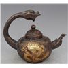 Image 2 : A BRONZE GILDED DRAGON TEAPOT QIANLONG MARK 17TH/C.