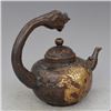 Image 4 : A BRONZE GILDED DRAGON TEAPOT QIANLONG MARK 17TH/C.