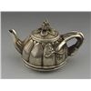 Image 1 : A SILVER LOTUS TEAPOT QIANLONG MARK 17TH/C.