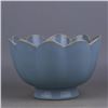 Image 1 : A SKY BLUE MELLOW SHAPED BOWL MING DYNASTY.