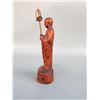 Image 2 : A WOOD CARVED TANGS-MONK BUDDHA STATUE QING DYNASTY.
