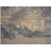 Image 1 : A RARE INK & COLOR FAMILLE VERTE PAINTING QING DYNASTY.