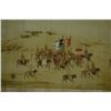 Image 1 : A RARE INK & COLOR FAMILLE ROSE PAINTING QING DYNASTY.