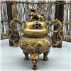 Image 1 : A GILT BRONZE DRAGON CENSER XUANDE MARK 14TH/C.