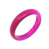 Image 2 : A NATURAL PINK AGATE JADE BANGLE.
