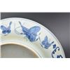 Image 10 : A BLUE & WHITE BUTTERFLY PLATE CHENGHUA MARK 14TH/C.