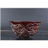 Image 2 : A RHINOCEROS HORN CARVED BOWL QING DYNASTY.