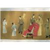Image 2 : A RARE INK & COLOR FAMILLE ROSE PAINTING QING DYNASTY.