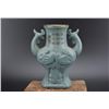 Image 1 : A SKY BLUE CRACKLE PHOENIX VASE MING DYNASTY.