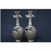 Image 1 : A PAIR SILVER PHOENIX VASE QIANLONG MARK 17TH/C.