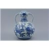Image 1 : A BLUE & WHITE DOUBLE HANDLE VASE XUANDE MARK 14TH/C.