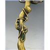 Image 8 : A GILT BRONZE & WHITE JADE RUYI SCEPTER QING DYNASTY.