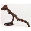 Image 3 : A BRONZE INLAID & WHITE JADE RUYI STATUE QING DYNASTY.