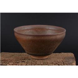 A BROWN OIL SPLASH BOWL SONG DYNASTY 10TH/C.