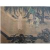 Image 8 : A RARE INK & COLOR FAMILLE VERTE PAINTING QING DYNASTY.