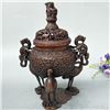 Image 5 : A BRONZE CRANE & DRAGOPN CENSER XUANDE MARK 14TH/C.